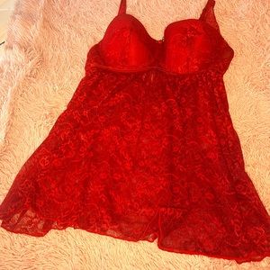 Red Lingire Top